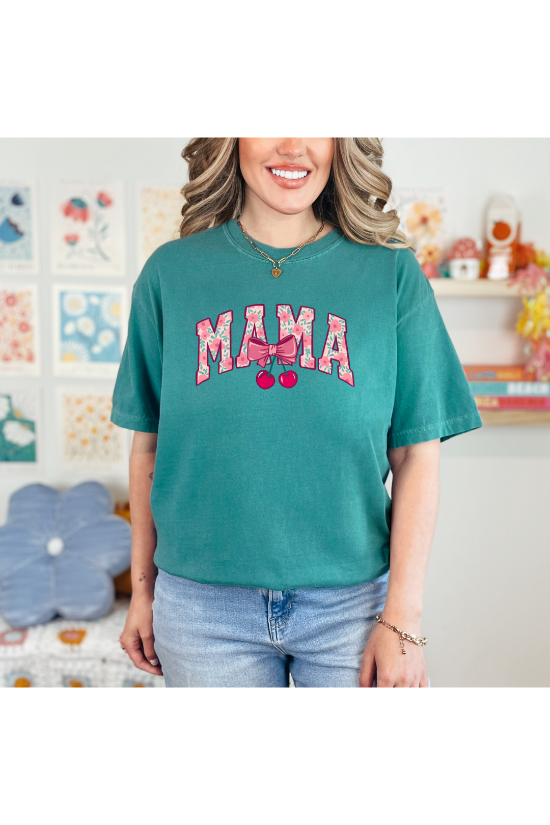 Cherry Bow Coquette Mama