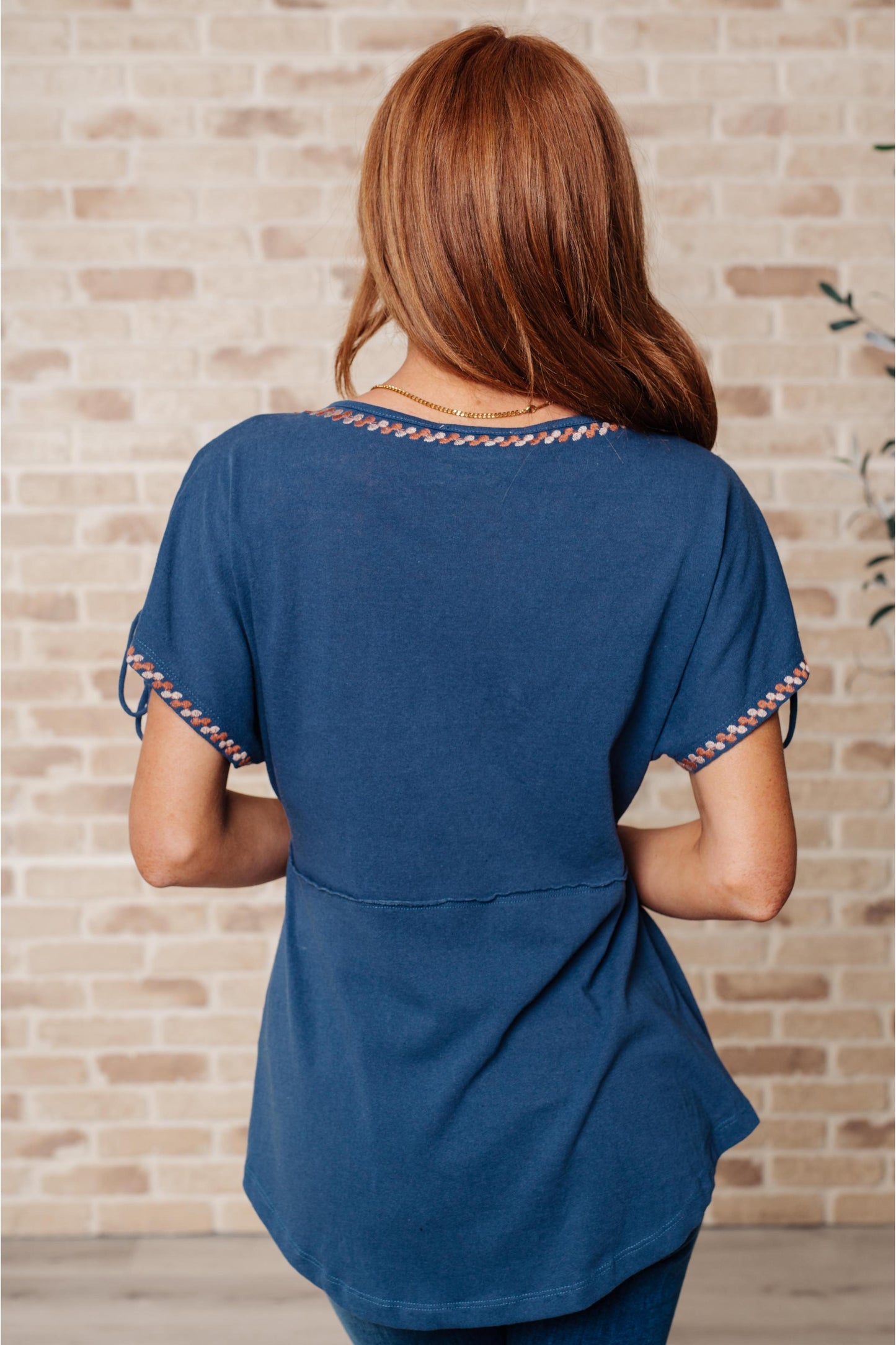 Greece Lightning V-Neck Blouse
