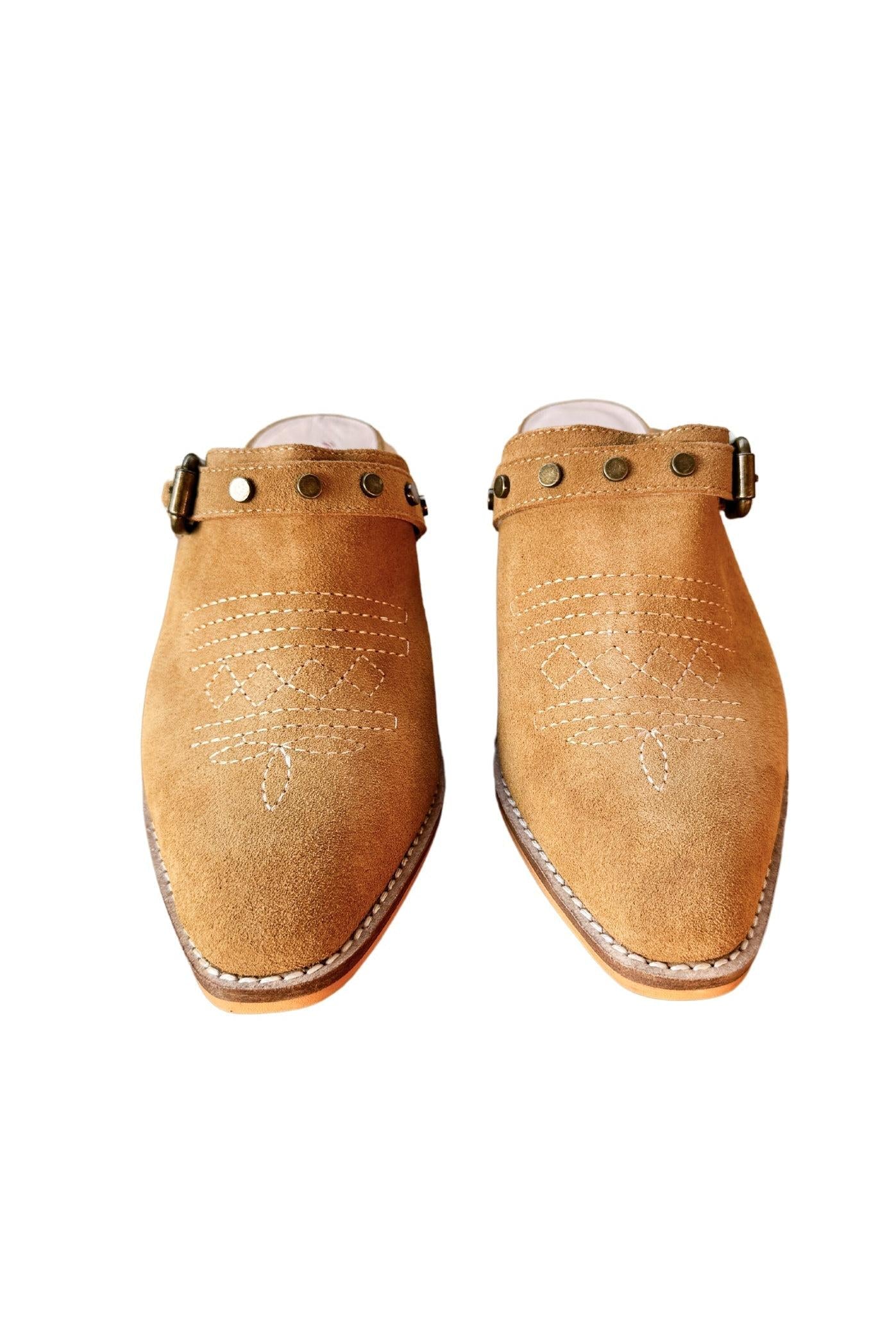 Drancy Western Mule in Tan