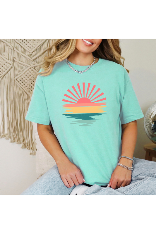 Sunset Distressed Graphic Tee