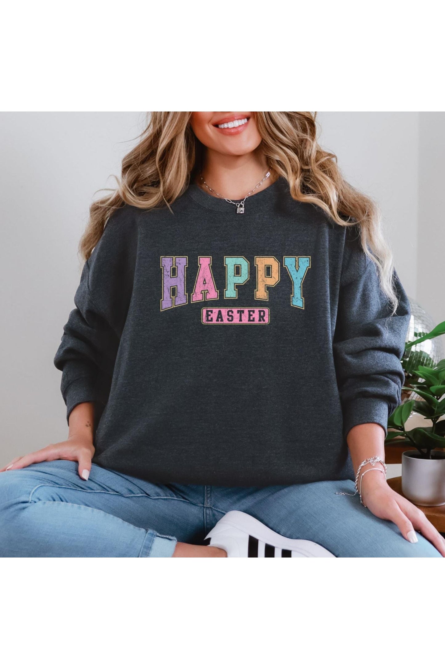 Happy Easter Graphic Sweatshirt